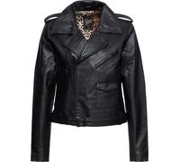 Queen Kerosin Damen Marlon Jacke Mit Leo Linning QKU49001 Black-XL