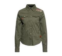 Queen Kerosin Damen Outdoor Funktionshemd Q.K. Adventure Gear - Spread your Wings olivgrün XS