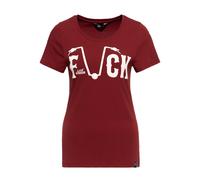 Queen Kerosin Damen Print T-Shirt F*ck Everyone terra XL