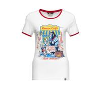 Queen Kerosin Damen Print T-Shirt | Shirt | Kurzarmshirt | Ringer | Comic | Cartoon | Artwork | Paris | Frankreich | Vintage | Retro Real Romance