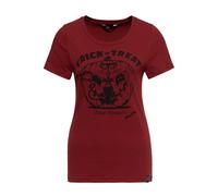 Queen Kerosin Damen Print T-Shirt Trick or Treat terra S