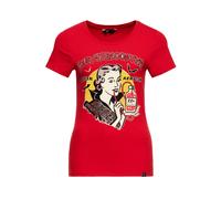 Queen Kerosin Damen Print T-Shirt You're my blood type rot XS