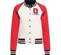 Queen Kerosin Damen Q College Sweatjacke Rot-XXL