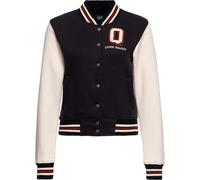 Queen Kerosin Damen Q College Sweatjacke Schwarz-M