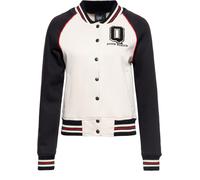Queen Kerosin Damen Q College Sweatjacke Schwarz-XS