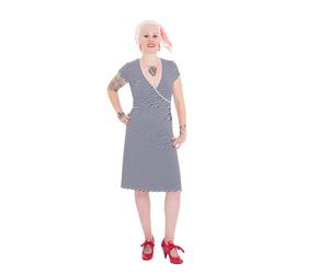 Queen Kerosin Damen QUEEN KEROSIN Sailor Dress mit süßer Schleife am Rücken Mermaid navy XS