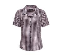 Queen Kerosin Damen Retro Hemdbluse Pink-XS