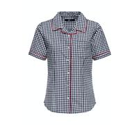 Queen Kerosin Damen Retro Hemdbluse Schwarz-S