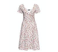 Queen Kerosin Damen Swing Kleid | Classic Black | Sommerkleid | All-Over-Print | 50S | 40S | 60S | Black Dress | Vintage | Rockabilly | Rockabella
