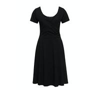 Queen Kerosin Damen Swing Kleid Classic Black Sommerkleid Schwarz 50S 40S 60S Black Dress Vintage Rockabilly Rockabella Basic