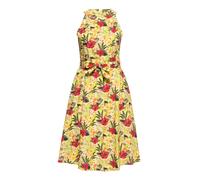 Queen Kerosin Damen Swing Kleid Gelb-XL