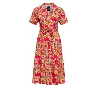 Queen Kerosin Damen Swing Kleid Hawaii Red rot XS