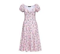 Queen Kerosin Damen Swing Kleid Kurzarm Kleid Sommerkleid All-Over-Print Swing Dress Vintage Kleid Rockabella Poodle
