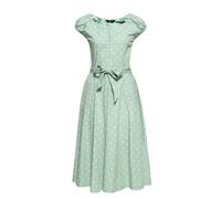 Queen Kerosin Damen Swing Kleid Polka Dots All-Over-Print Sommerkleid Punkte 50S 40S 60S Gepunktet Vintage Rockabilly Rockabella Swing Dress
