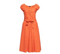 Queen Kerosin Damen Swing Kleid Polka Dots All-Over-Print Sommerkleid Punkte 50S 40S 60S Gepunktet Vintage Rockabilly Rockabella Swing Dress