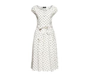 Queen Kerosin Damen Swing Kleid weiß L