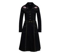 Queen Kerosin Damen Denim Swing Kleid schwarz M