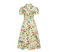 Queen Kerosin Damen Swingkleid Sommerkleid Rockabella Vintage Retro Lake Garda Gardasee 50s Gesmokt Italy Dolce Vita Lago Di Garda