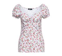 Queen Kerosin Damen T-Shirt Deer offwhite L