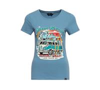 Queen Kerosin Damen T-Shirt Heavenly Ski Winter Vintage Retro Rockabilly 50S Print Artwork Comic Lake Tahoe Usa Sierra Nevada Heavenly Valley