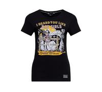 Queen Kerosin Damen T-Shirt Mit 50s-Art Motiv Im Western-Flair I Heard You Like Bad Girls