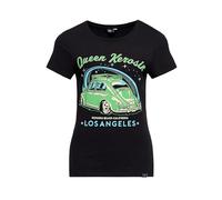 Queen Kerosin Damen T-Shirt Oldtimer Kultauto Vintage Car Retro Los Angeles Damen Slim Fit Los Angeles