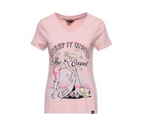 Queen Kerosin Sweep It Under The Carpet Damen T-Shirt, pink, Größe M