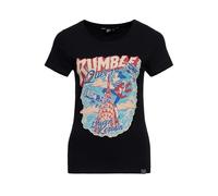 Queen Kerosin Damen T-Shirt Rockabilly Rockabella 50S Slim Fit Front-Print Retro Vintage Hot Rod Rock'n'roll Comic Art 1950 Rebel Rumble Queen