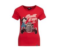 Queen Kerosin Damen T-Shirt Built it up! rot 2XL