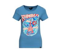 Queen Kerosin Damen Print T-Shirt "Rumble Queen" QKI31005 Blue Heaven-XS