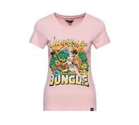 Queen Kerosin Damen T-Shirt · Tropisch · Vintage · Printshirt · 50s · Retro · Rockabella · Rockabilly · Slim Fit · Elastisch · Rundhals · Kurzarm · Queen of The Jungle