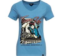 Queen Kerosin Damen T Shirt - Tune Up QK4195358075 Blue Heaven-XS