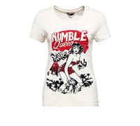 Queen Kerosin Damen T-Shirt - Rumble in the jungle - Off White XL