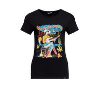 Queen Kerosin Damen T-Shirt Vintage Retro Rockabilly 50s Print Artwork Comic Cowgirl Western Texas When The Sun Goes Down