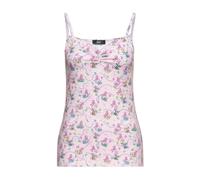 Queen Kerosin Damen Poodle Top Pink-XS