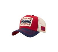 Queen Kerosin Damen Trucker Cap · Statement Kappe · Blockfarben · Vintage · Retro · Kontrastähnte · Freizeit · Rebel · Biker · Rocker · Patch · Mesh · Snapback · Keep Fucking Shining