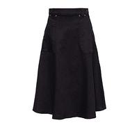 Queen Kerosin Damen Vintage Denim Swing Rock A-Linie Regular Fit