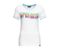 Queen Kerosin Damen Vintage Ringer T-Shirt Super Cutie offwhite XL