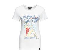Queen Kerosin Damen Print T-Shirt I'm not your Angel offwhite 2XL