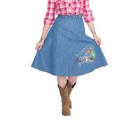 Queen Kerosin Damen Western Rock, Blau, XS