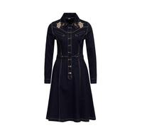 Queen Kerosin Damen Westernkleid | Jeanskleid | Langarmkleid | Denimkleid | Swingkleid | Vintage | Stickerei | Retro | Rockabella | Pin-up | Cowgirl | A-Linien Kleid | 5