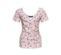Queen Kerosin Damen Blusentop Pink-XL