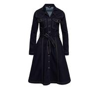 Queen Kerosin Damen Workwear Swingkleid Denim Elastisch Rockabilly Rockabella 1950S 50S Rock'n'roll Vintage Retro Kleid