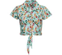 Queen Kerosin Hula Girls Damen Bluse, Größe 4XL