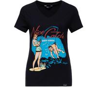 Queen Kerosin Nice Catch Damen T-Shirt, Größe XL