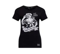 Queen Kerosin nobody gives a shit T-Shirt schwarz in 4XL