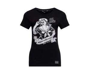Queen Kerosin nobody gives a shit T-Shirt schwarz in 4XL