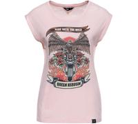 Queen Kerosin Ride Into The Wild Damen T-Shirt, grau, Größe XL