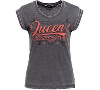 Queen Kerosin T-Shirt QKU21021 Anthrazit-XS