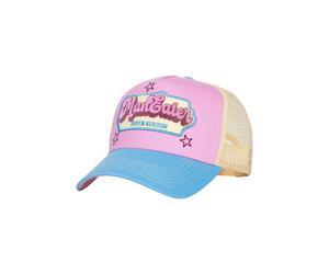 Queen Kerosin Trucker Cap mit Stickerei und Print in rosa